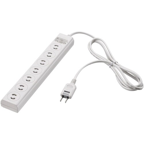 BUFFALO 2ピン式電源タップ 7個口 5m