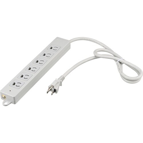 BUFFALO 3ピン式電源タップ 2重構造 雷サ