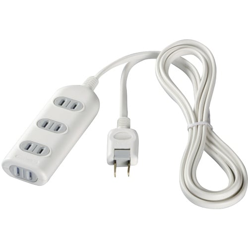 BUFFALO 2ピン式電源タップ 4個口タイプ