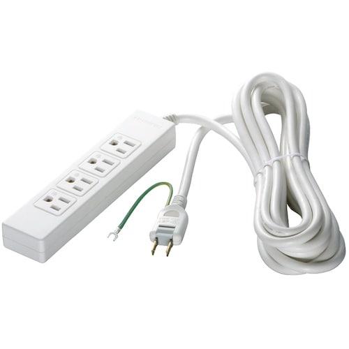 BUFFALO 3ピン式電源タップ 4個口タイプ