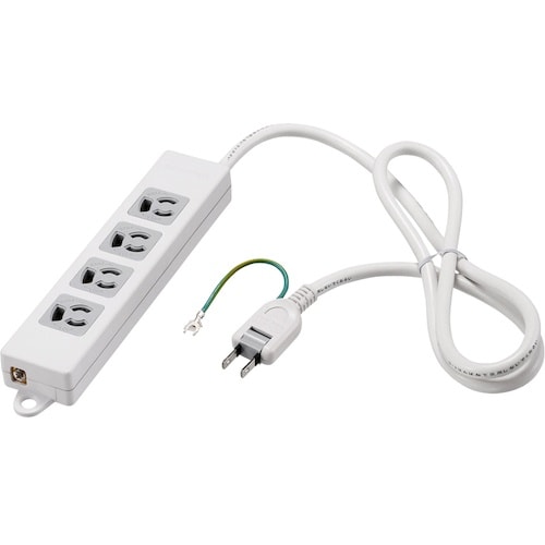 BUFFALO 3ピン式電源タップ 4個口 1m