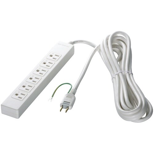 BUFFALO 3ピン式電源タップ 6個口タイプ