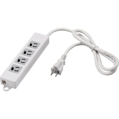 BUFFALO 3ピン式電源タップ 4個口 3m