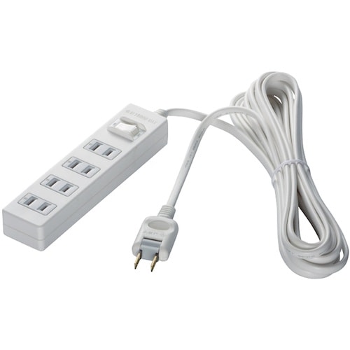 BUFFALO 2ピン式電源タップ 4個口タイプ