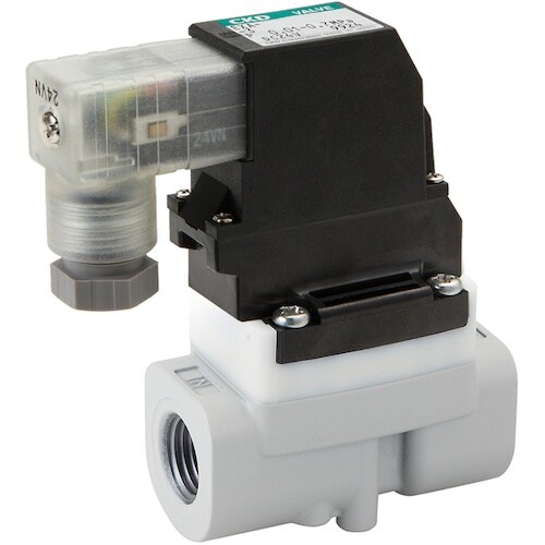 CKD 圧縮空気用パイロット式2ポート電磁弁 アル