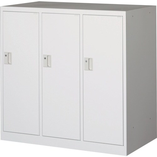 TRUSCO ミニロッカー 3連用 ホワイト