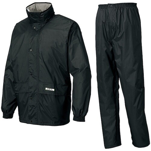 アイトス レインスーツ(Bー1レインスーツ)ブラッ