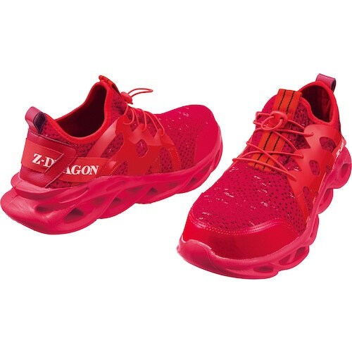 自重堂 S シューズ レツド 26.0