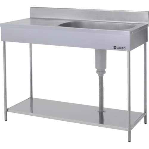 アズマ ポ−タブル一槽水切シンク右水槽 1000×
