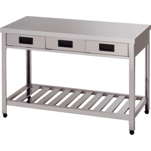 アズマ 片面引出し付作業台スノコ板付 1800×6