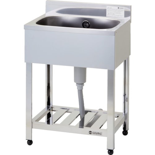 アズマ 一槽シンク(ホース付) 600×450×8