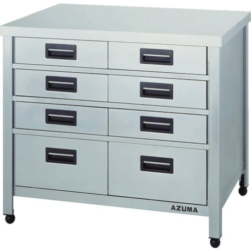 アズマ 縦型引出し付作業台 500×450×800