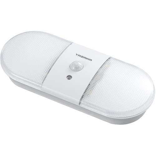 YAZAWA 乾電池式置き型人感明暗ナイトライト