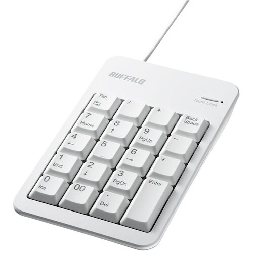 BUFFALO 有線テンキーボード Tabキー/U