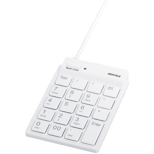 BUFFALO スリムテンキーボード Tabキー付