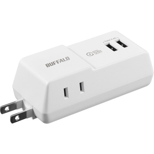 BUFFALO コンセント付きAC充電器 USB×