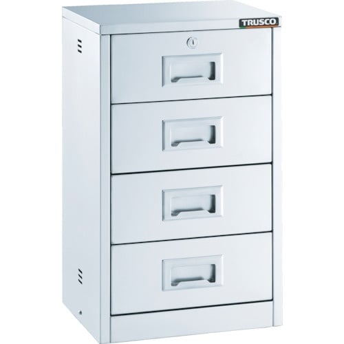 TRUSCO SUS304卓上保管庫 引出4段 3