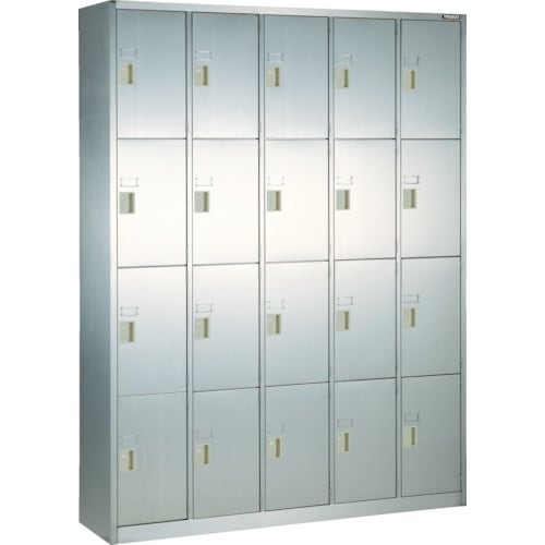 TRUSCO SUS304扉付長靴ロッカー中棚付5