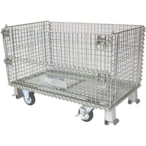 サンキン メッシュパレット 100mmキャスター付