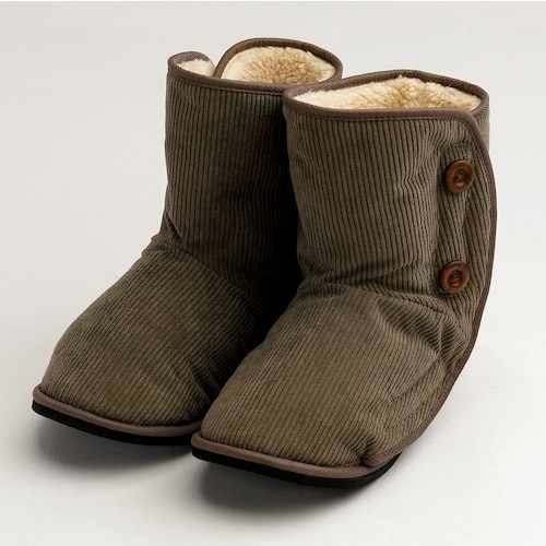 あゆみ 大きく開くルームブーツ カーキ 3L(26