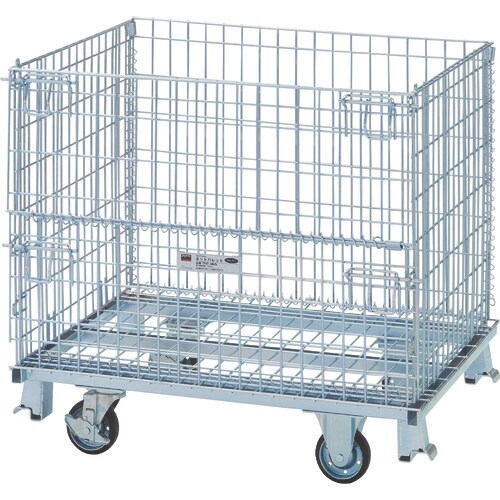 TRUSCO ネットパレット車輪付 1000X80