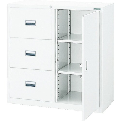 TRUSCO スタンダード書庫(D400)コンビ3