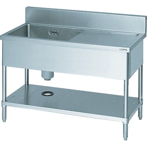 Maruzen 一槽水切付シンク1200×450×