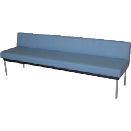 MIZUNO ロビーチェア 背付き 青 青