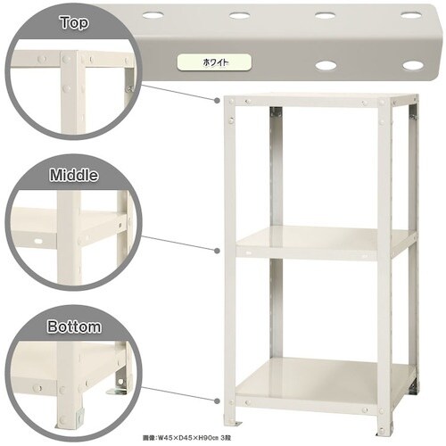 北島 ボルト式棚 荷重40kg スマートラック 開