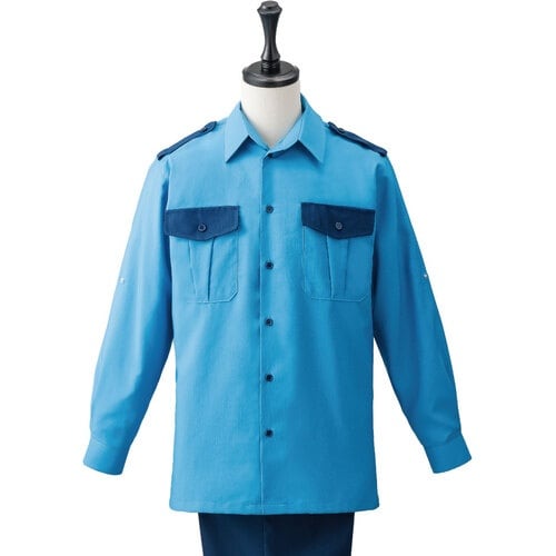 岡潮 警備シャツ1510(袖ロールアップ式)(春夏