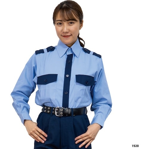 岡潮 警備シャツ1520(春夏秋)ユニセックス S