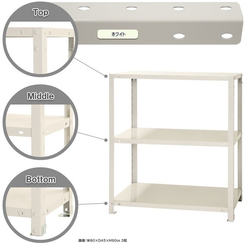 北島 ボルト式棚 荷重40kg スマートラック 開