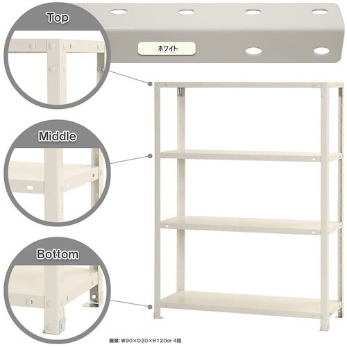 北島 ボルト式棚 荷重40kg スマートラック 開