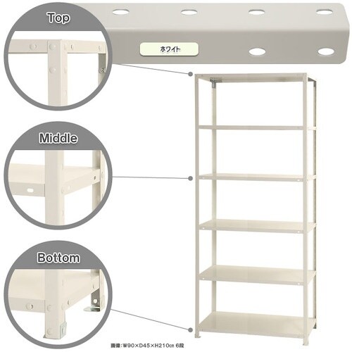 北島 ボルト式棚 荷重40kg スマートラック 開