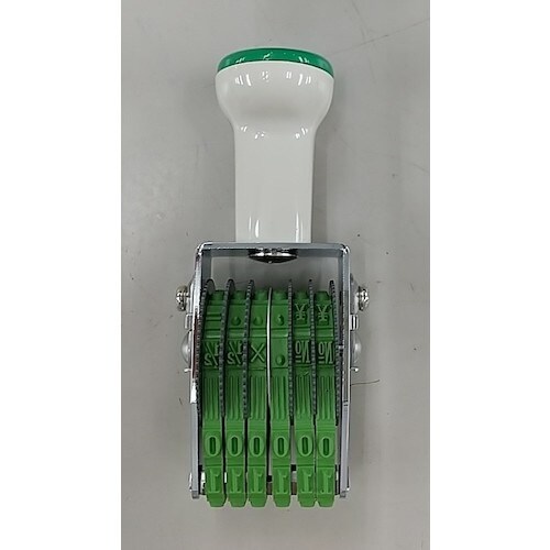 SANBY テクノタッチ回転印 欧文4号6連明朝体