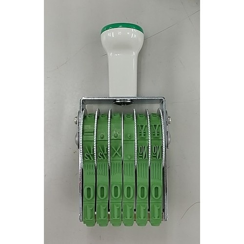 SANBY テクノタッチ回転印 欧文1号6連明朝体