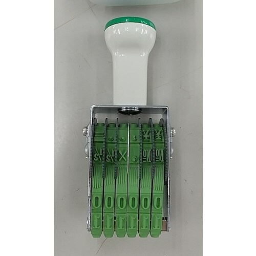 SANBY テクノタッチ回転印 欧文2号6連明朝体