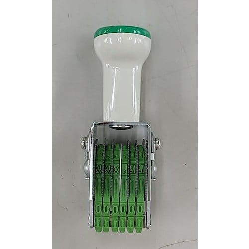 SANBY テクノタッチ回転印 欧文5号6連明朝体