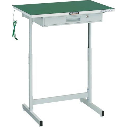 TRUSCO 導電マット張小型作業デスク 700X