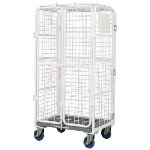 ワコーパレット カゴ車(鋼製) セキュリティーカー