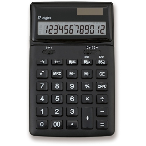 ASKA 抗菌電卓 ブラック