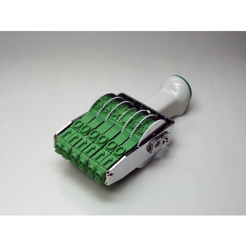 SANBY テクノタッチ回転印 欧文1号6連 ゴシ