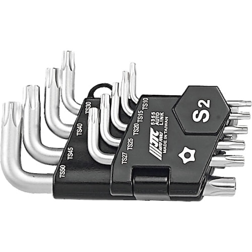 JTC 9PCSショート穴開5PTスターレンチセッ