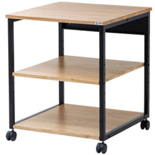 SANWA 木目調プリンタスタンド