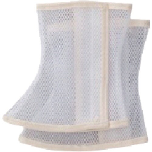 柏田 メッシュマジック式脚絆 白 L