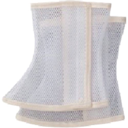 柏田 メッシュマジック式脚絆 白 LL