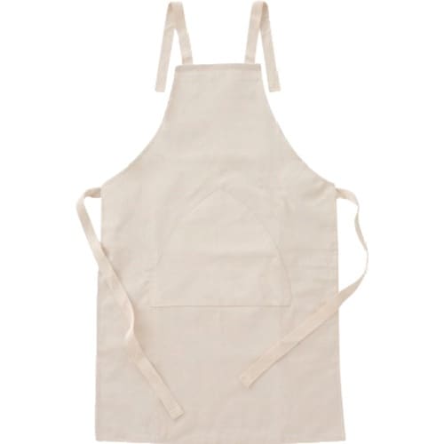 柏田 帆布胸付前掛け(腹当付) 850X550