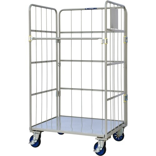 ワコーパレット 床板スチール製カゴ車 1000x8