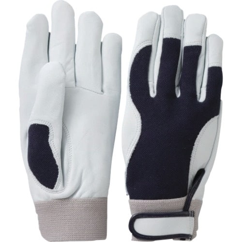 柏田 牛革ウェ−ブカットグロ−ブ L