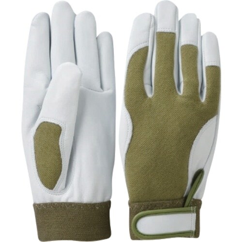 柏田 牛革ウェ−ブカットグロ−ブ L